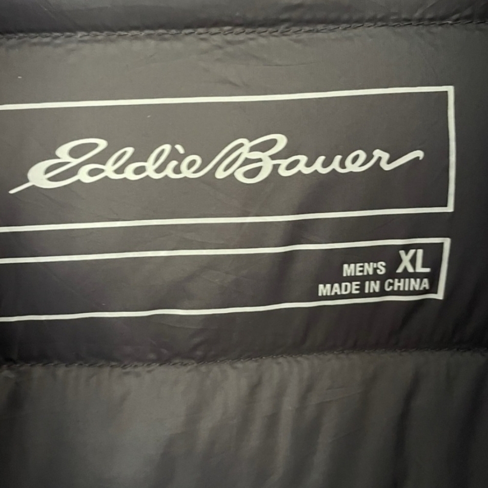 Eddie Bauer Gray Packable Down Puffer Coat XL - Picture 5 of 6